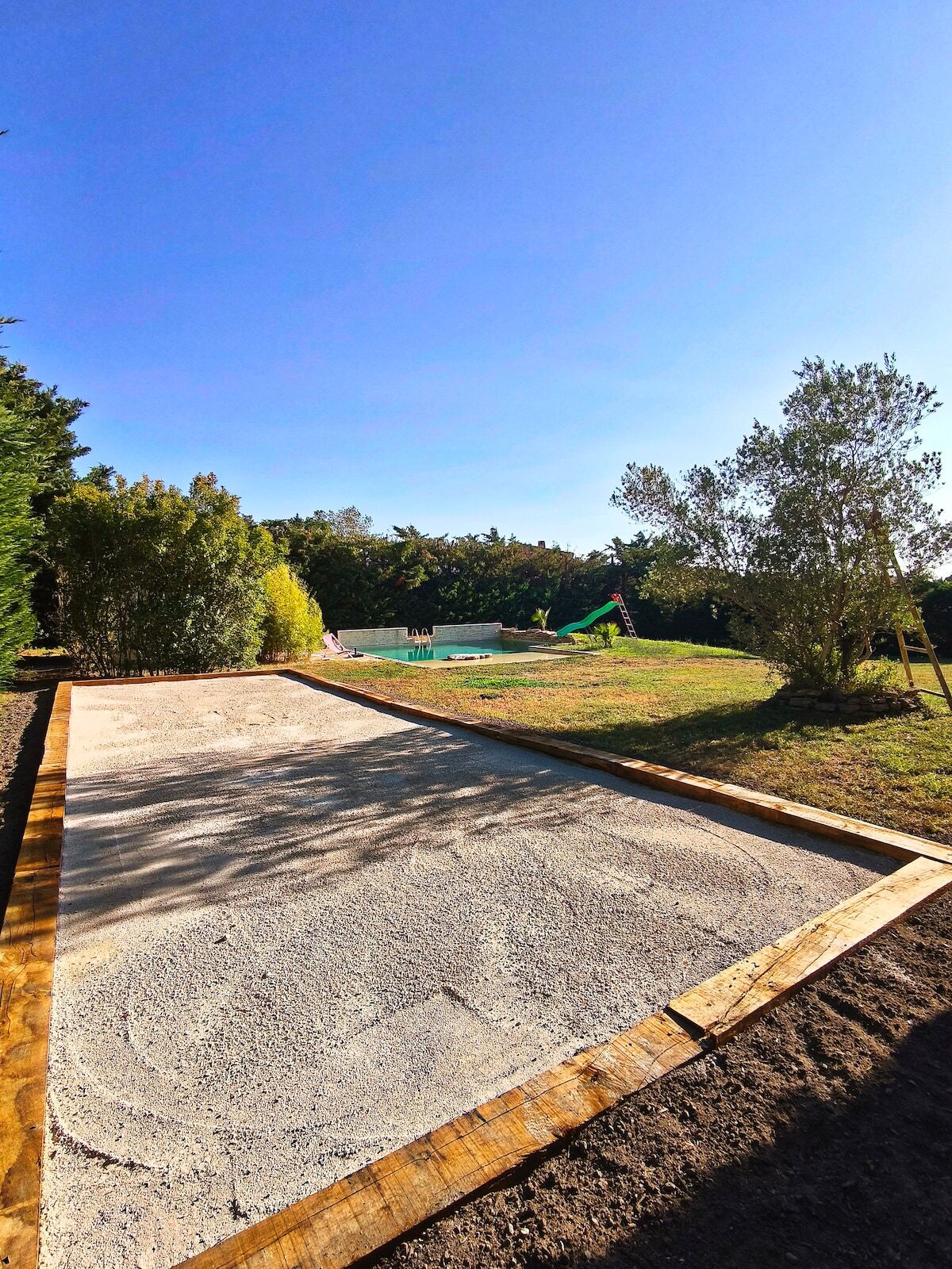 white house with blue door